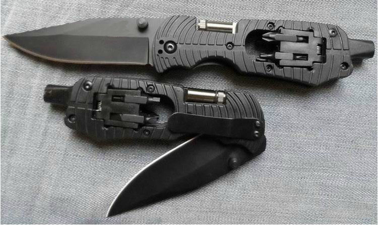 Screwdriver tool knife with LED flashlight can do customer logo UD50043
